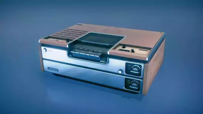 Videocassete Recorder Low-poly 3D model