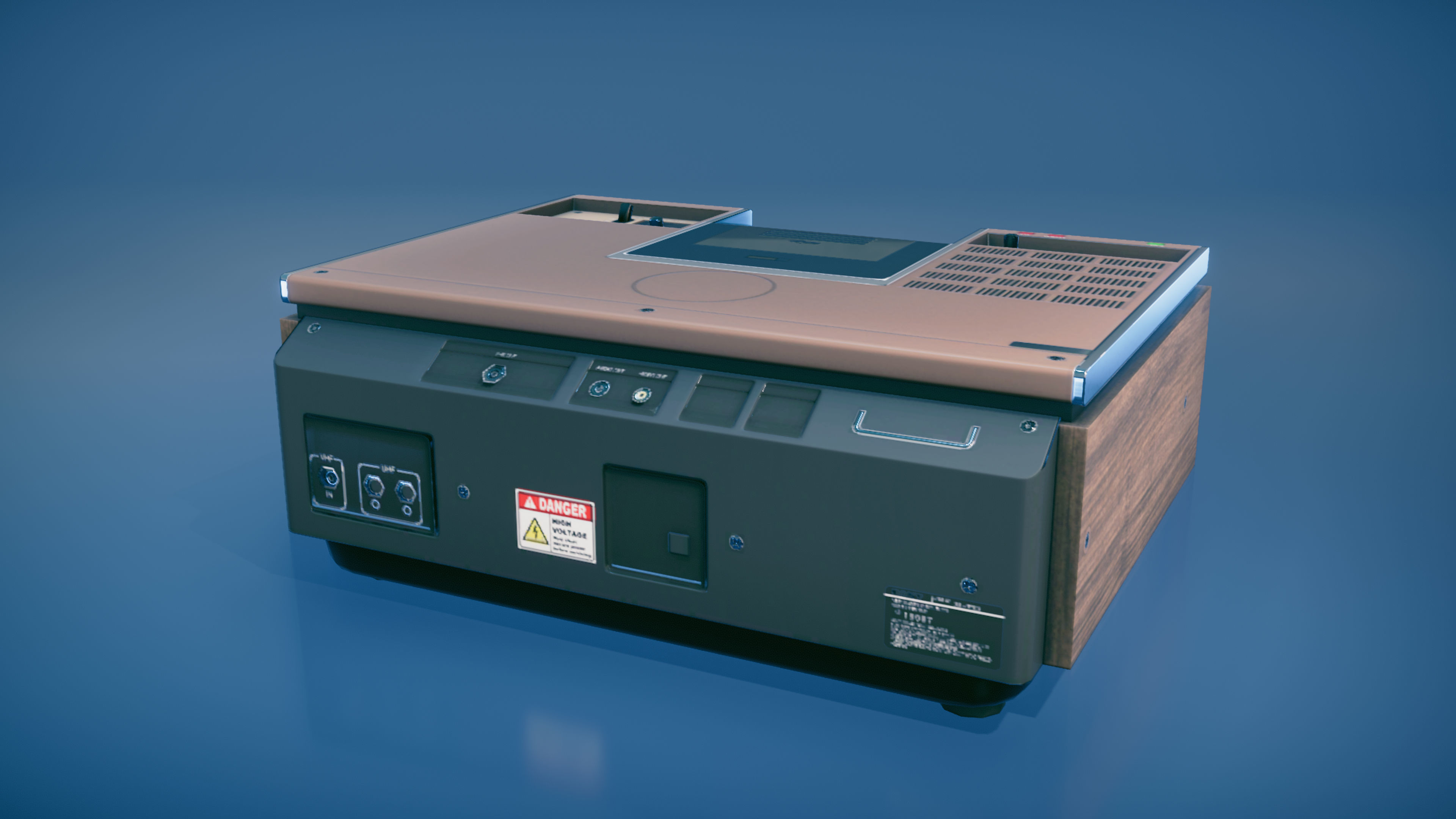 Videocassete Recorder Low-poly 3D model_4