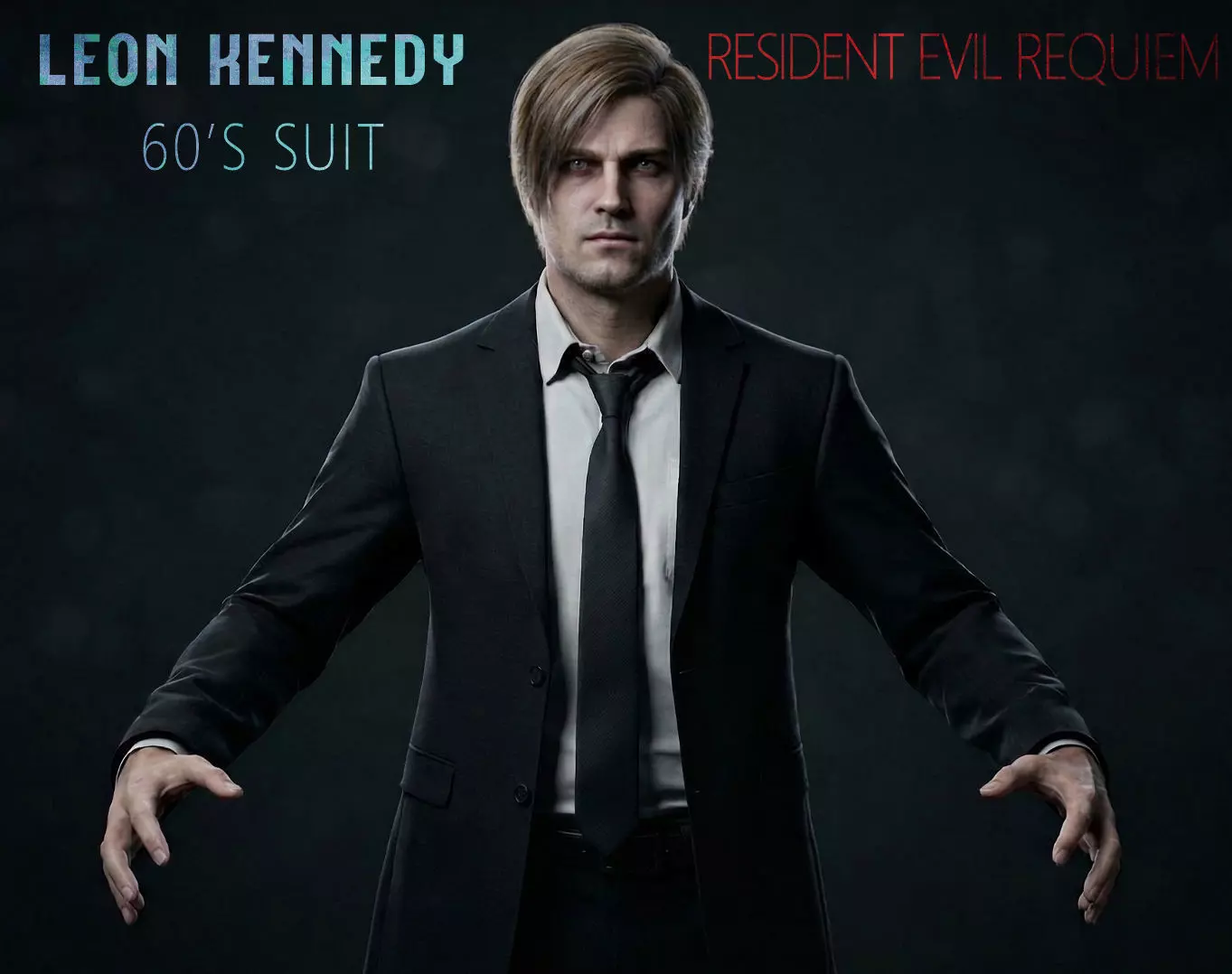 Leon Kennedy Rigged 60s Suit Fan-Art 3D model
