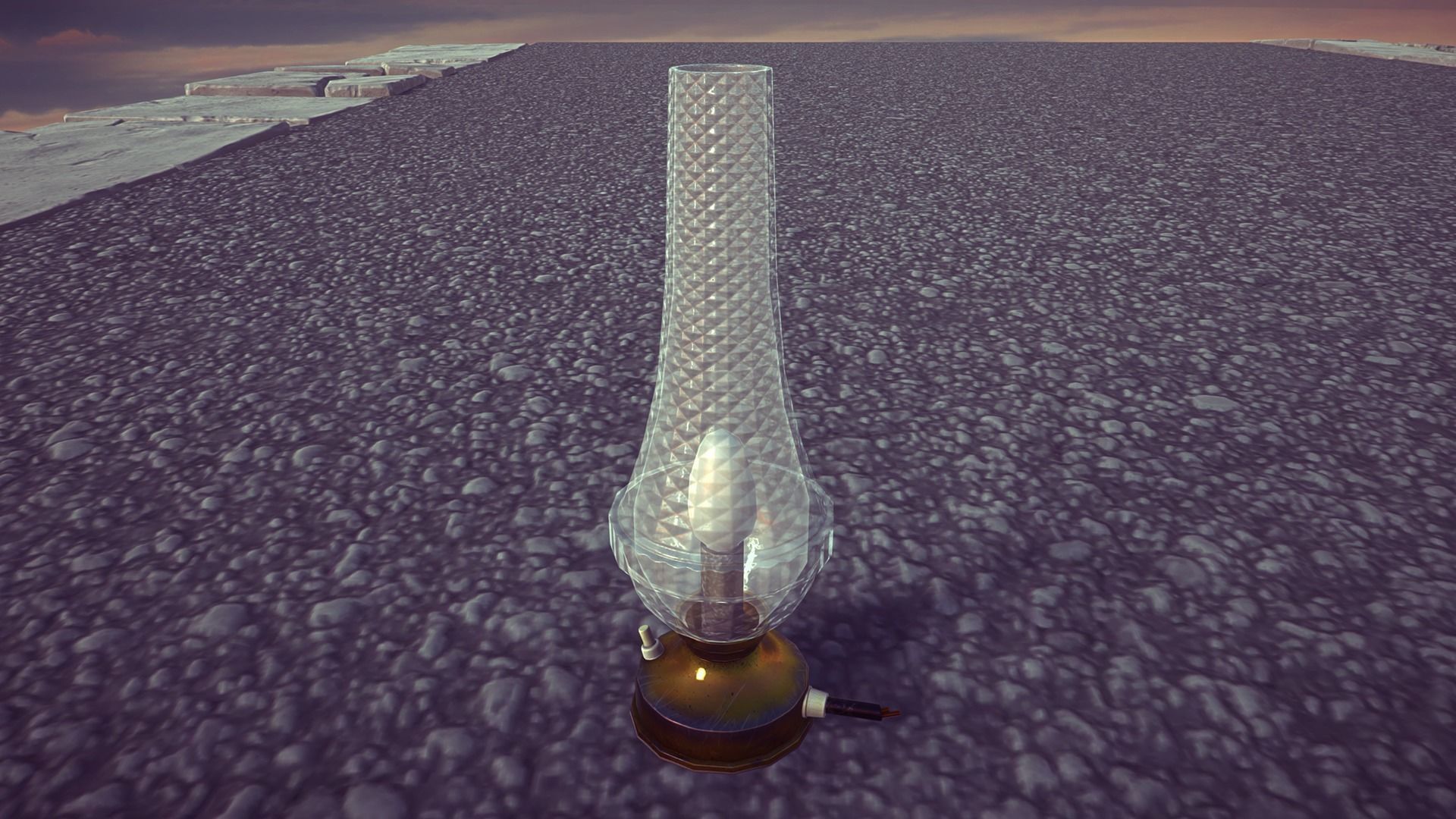 Old vintage lamp Free low-poly 3D model