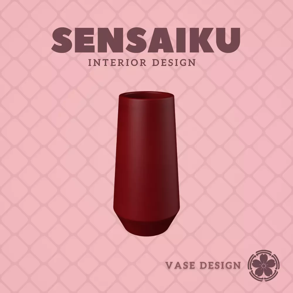 53 Cylinder - V34 Custom Vase Design - Ikebana Home Decoration 3D print model