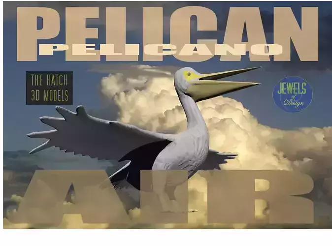 Pelican 3D model