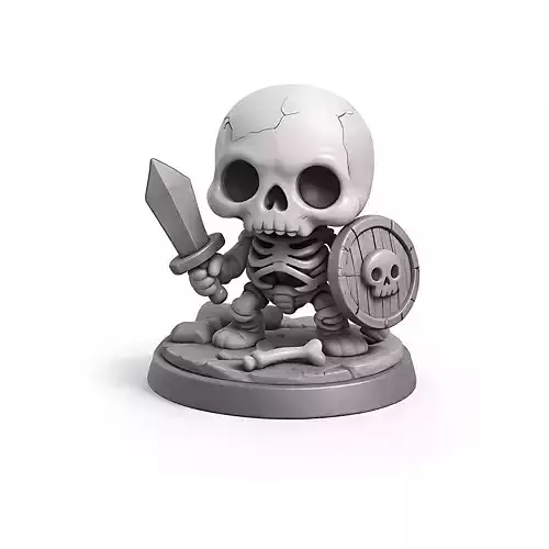 Bone Buddy Skeleton Miniature STL