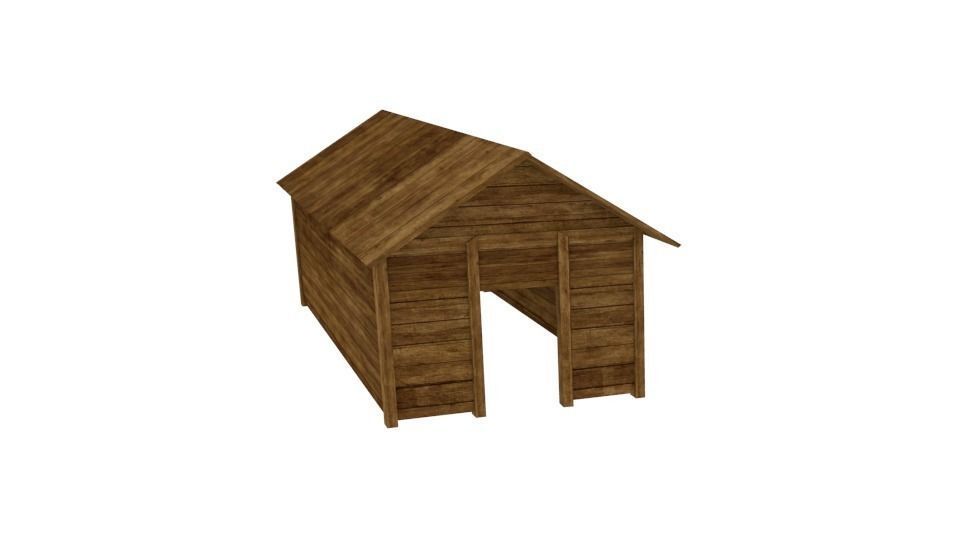 Western building pack lowpoly Free low-poly 3D model_4