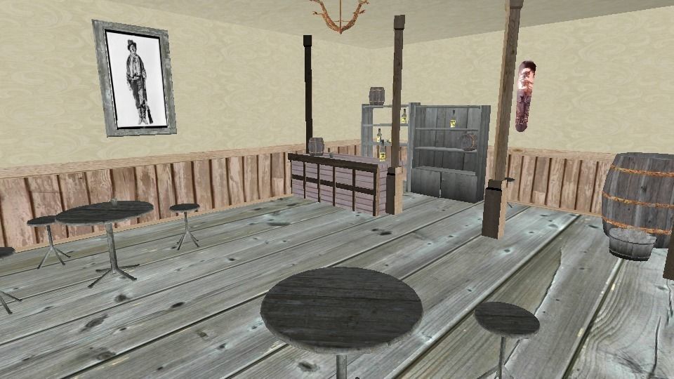 Western building pack lowpoly Free low-poly 3D model_7