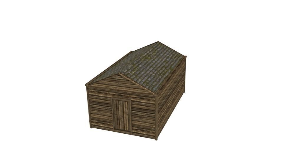 Western building pack lowpoly Free low-poly 3D model_18