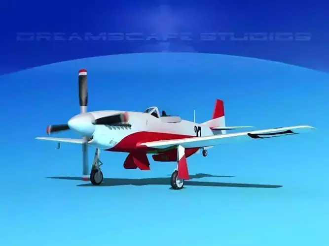 P-51 Mustang Sport V02 3D model