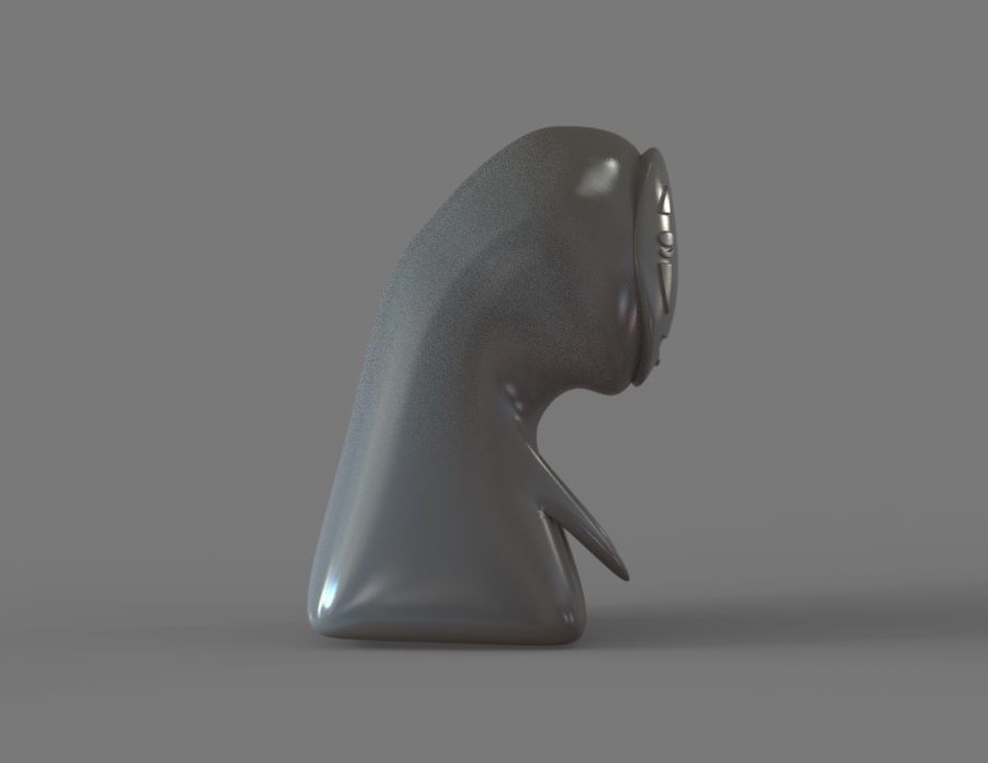 Faceless man Spirited away 3D print model_4