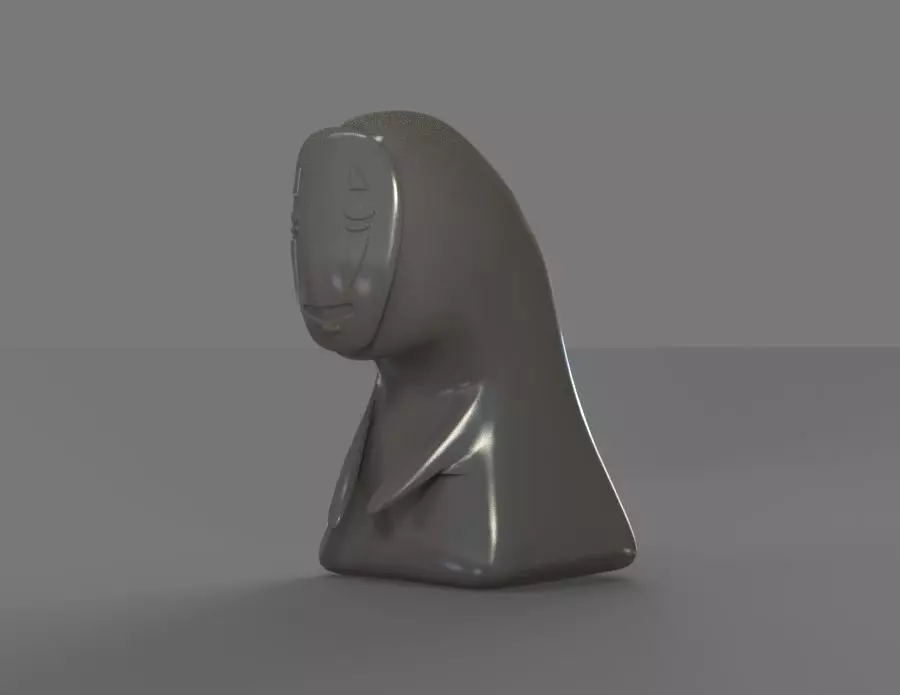 Faceless man Spirited away 3D print model_0