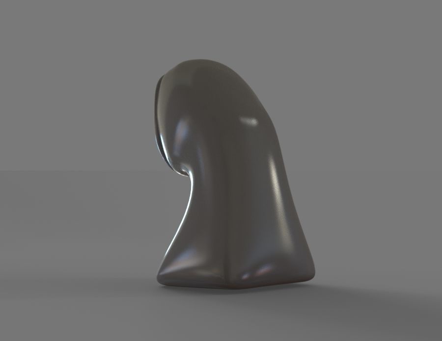 Faceless man Spirited away 3D print model_6