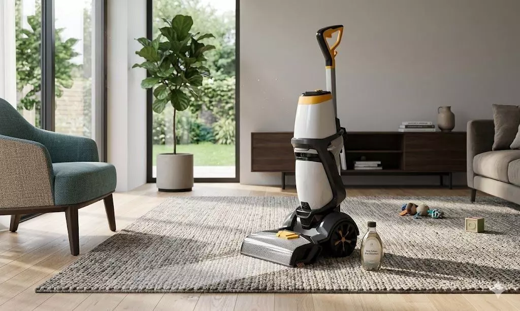 Realistic Upright Vacuum Cleaner Model 3D model