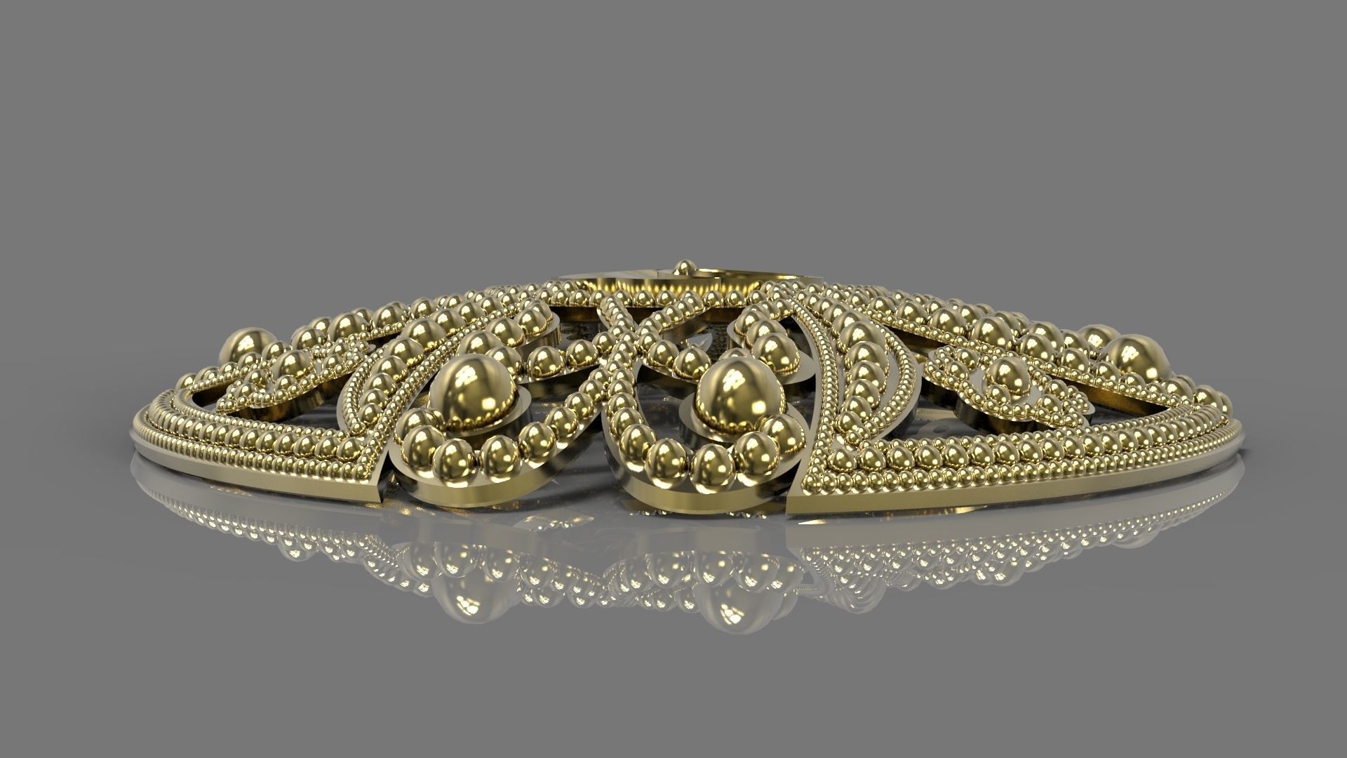 Round Ornament Pendant 3D print model_2