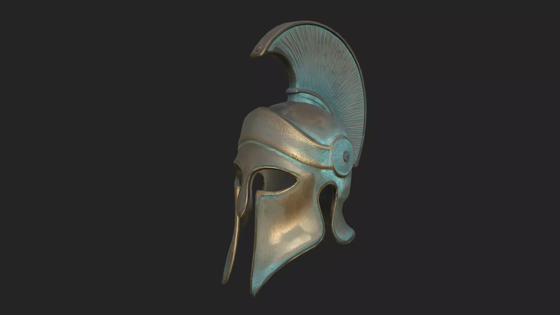 medieval helmet 3D Model 001 Low-poly 3D model