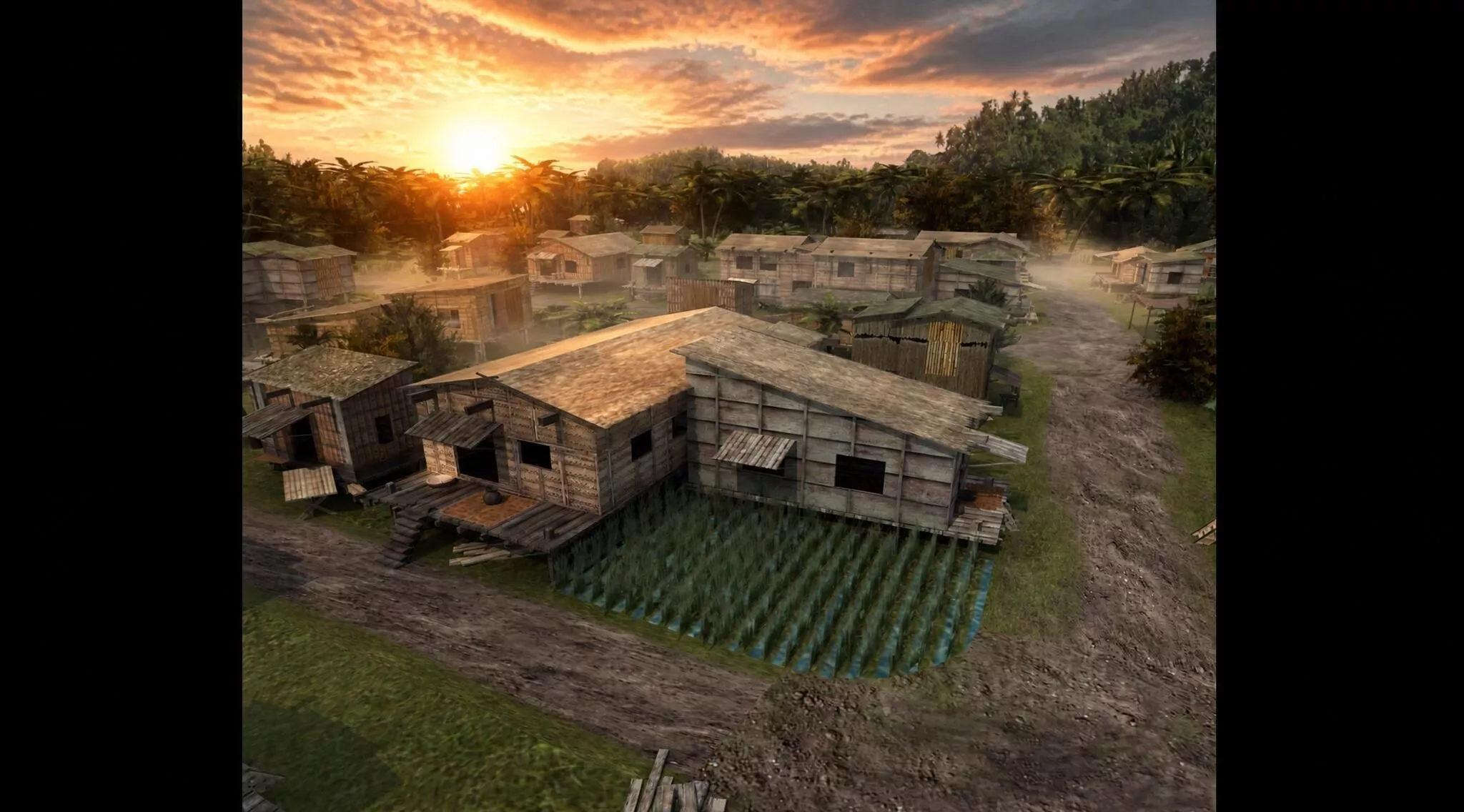 Jungle Village Game Ready 3D Asset 3D model