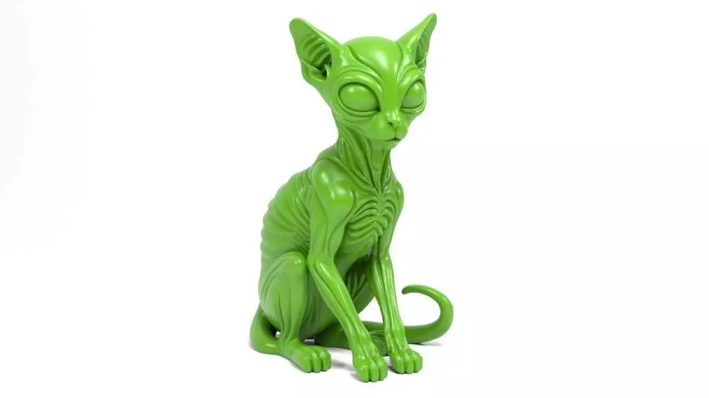 Alien Cat 2 3D print model