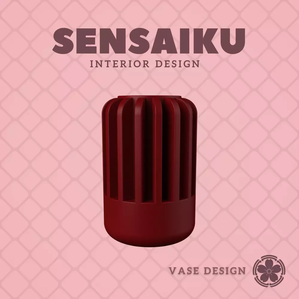 72 Cylinder V39 Custom Vase Design - Ikebana Home Decoration 3D print model