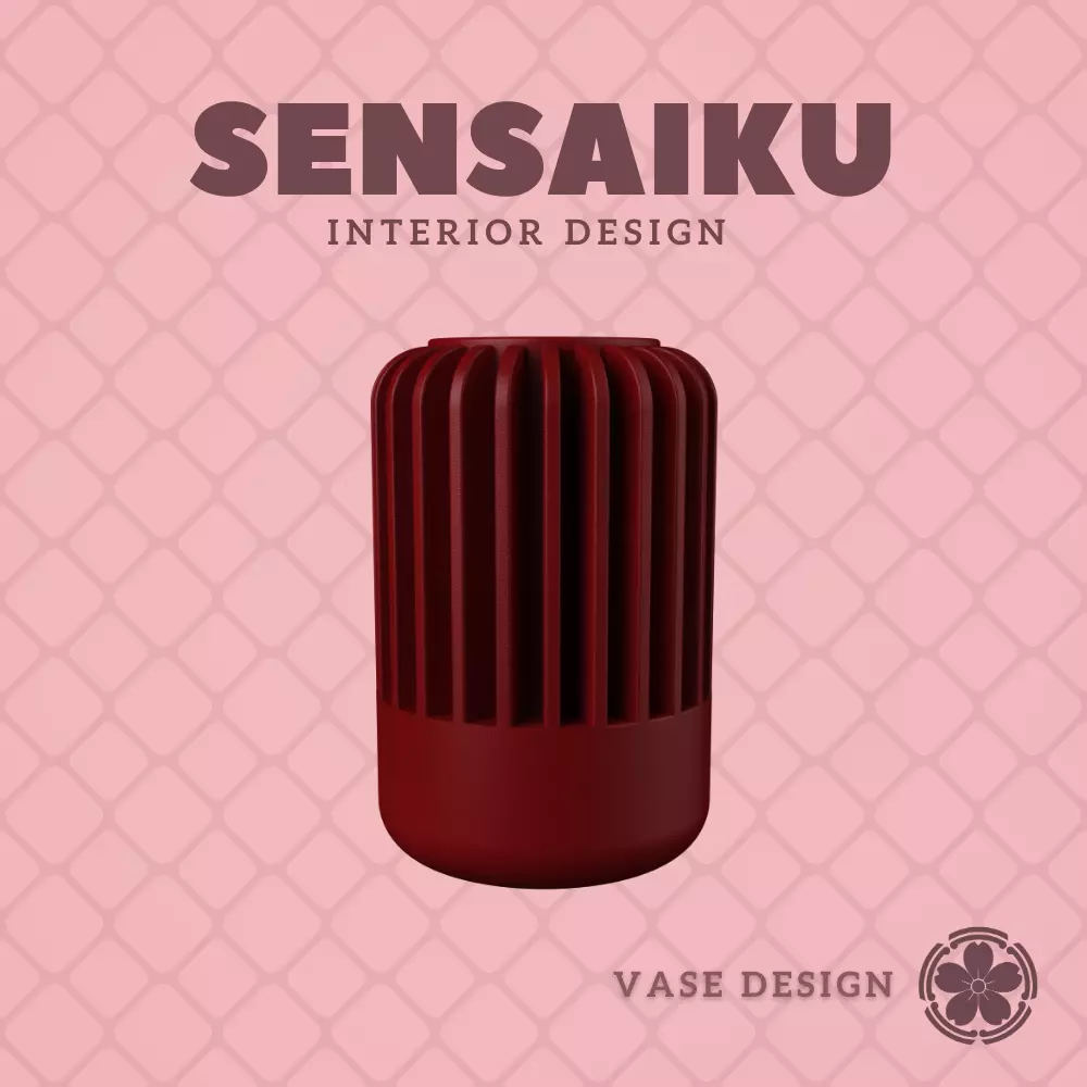 76 Cylinder V43 Custom Vase Design - Ikebana Home Decoration 3D print model