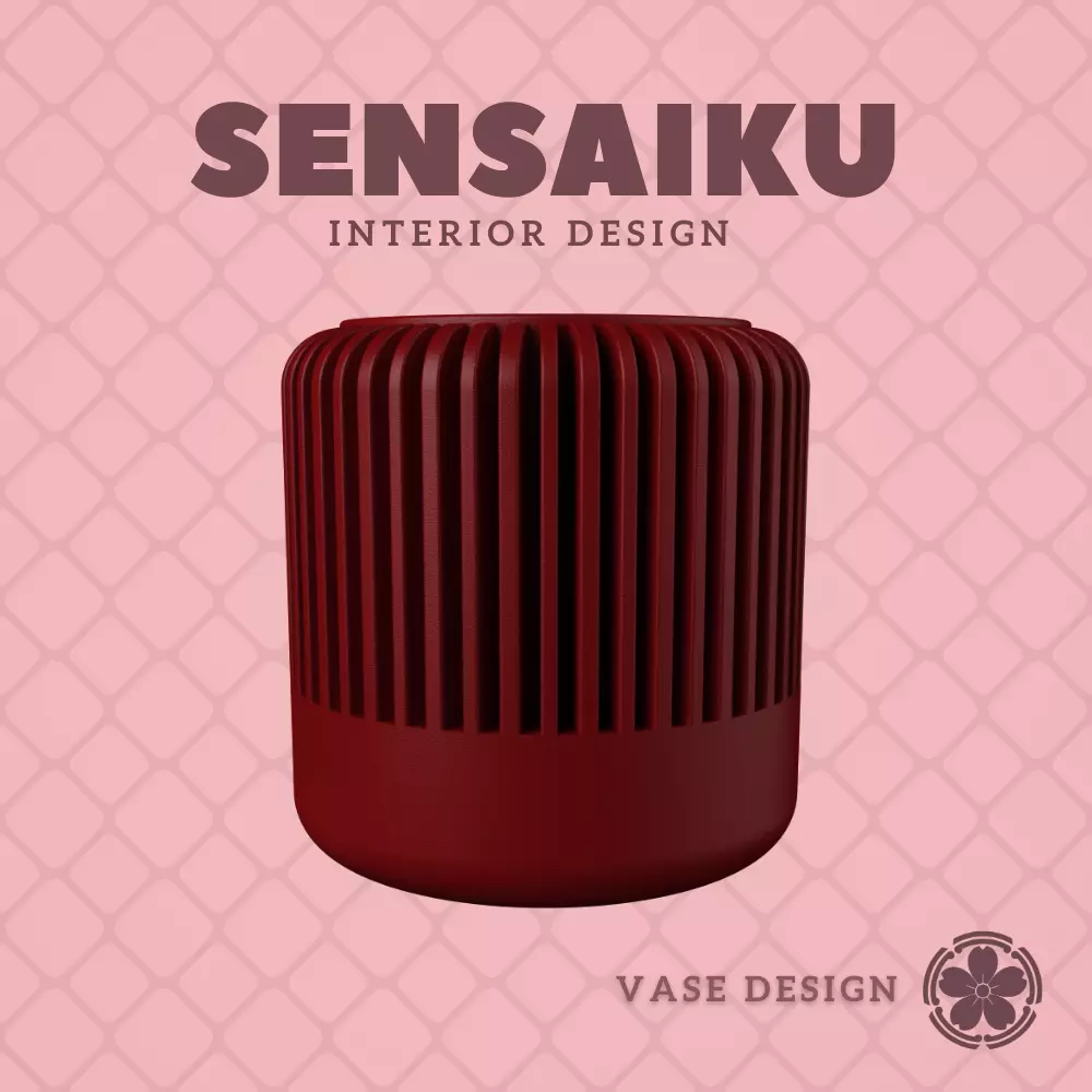 79 Cylinder V46 Custom Vase Design - Ikebana Home Decoration 3D print model