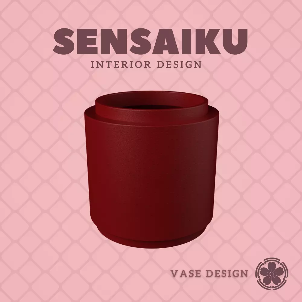 112 Cylinder - V75 Custom Vase Design - Ikebana Home Decoration 3D print model