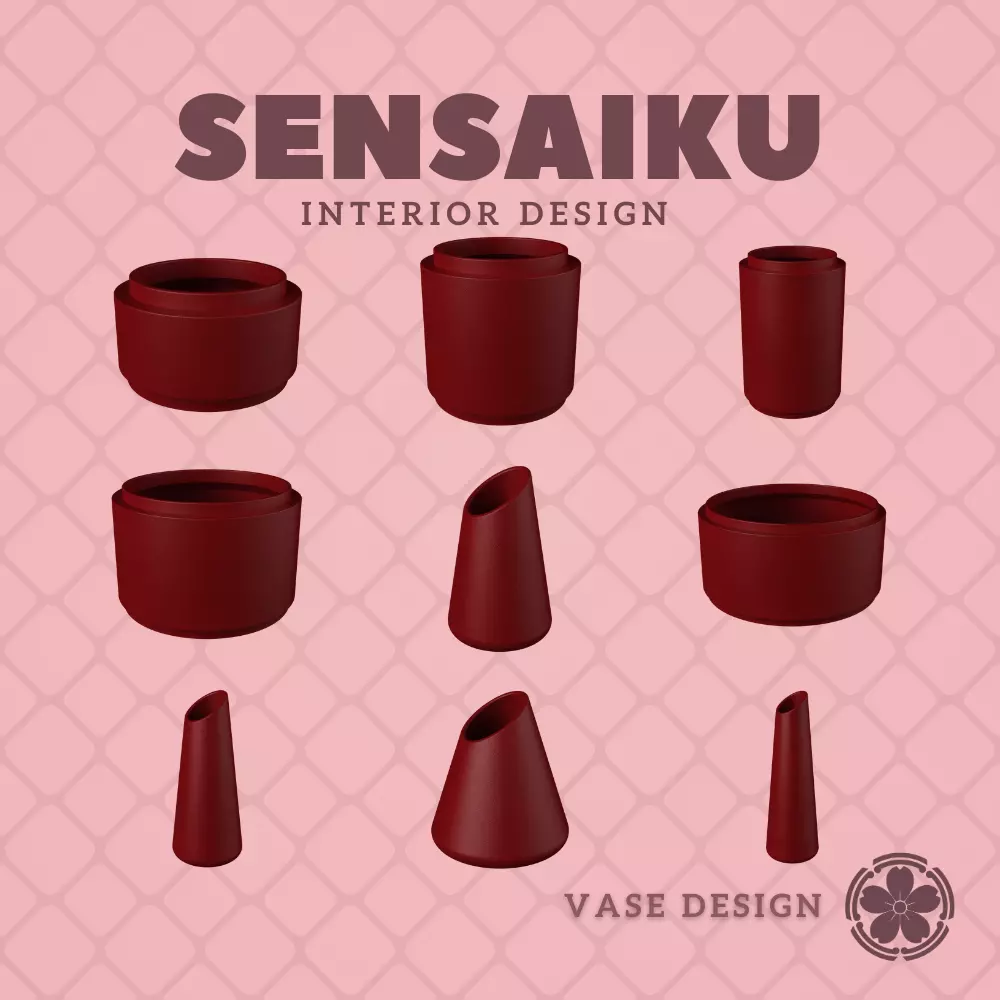 120 Vase Collection 12 Custom Design - Ikebana Home Decoration 3D print model