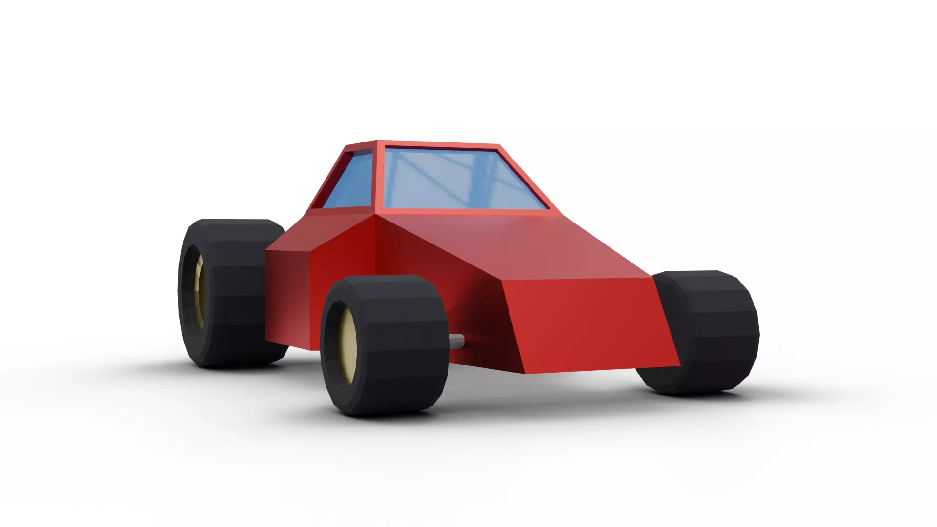 Race Car Low-poly Free low-poly 3D model