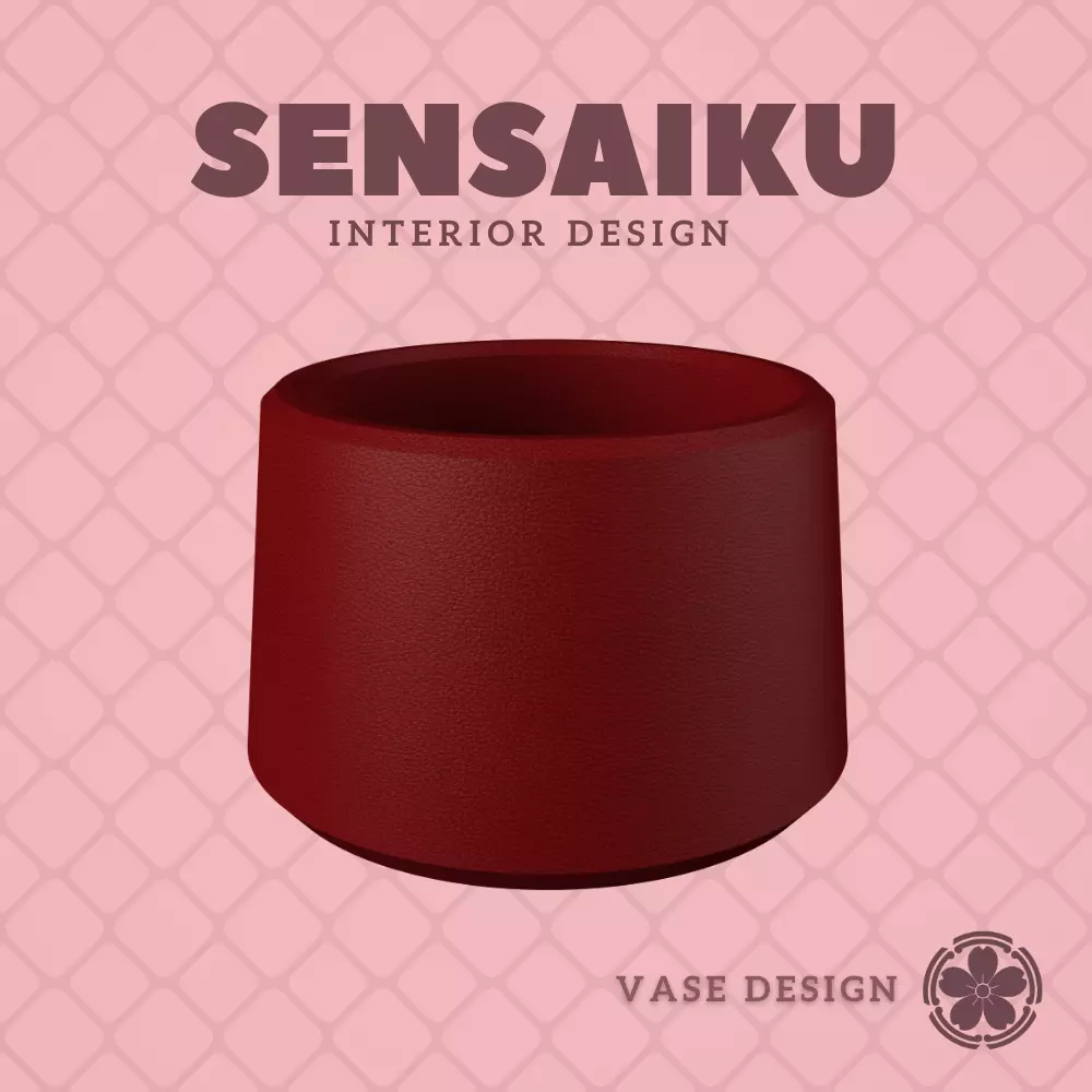 01 Circle V1 Custom Vase Design - Ikebana Home Decoration 3D print model