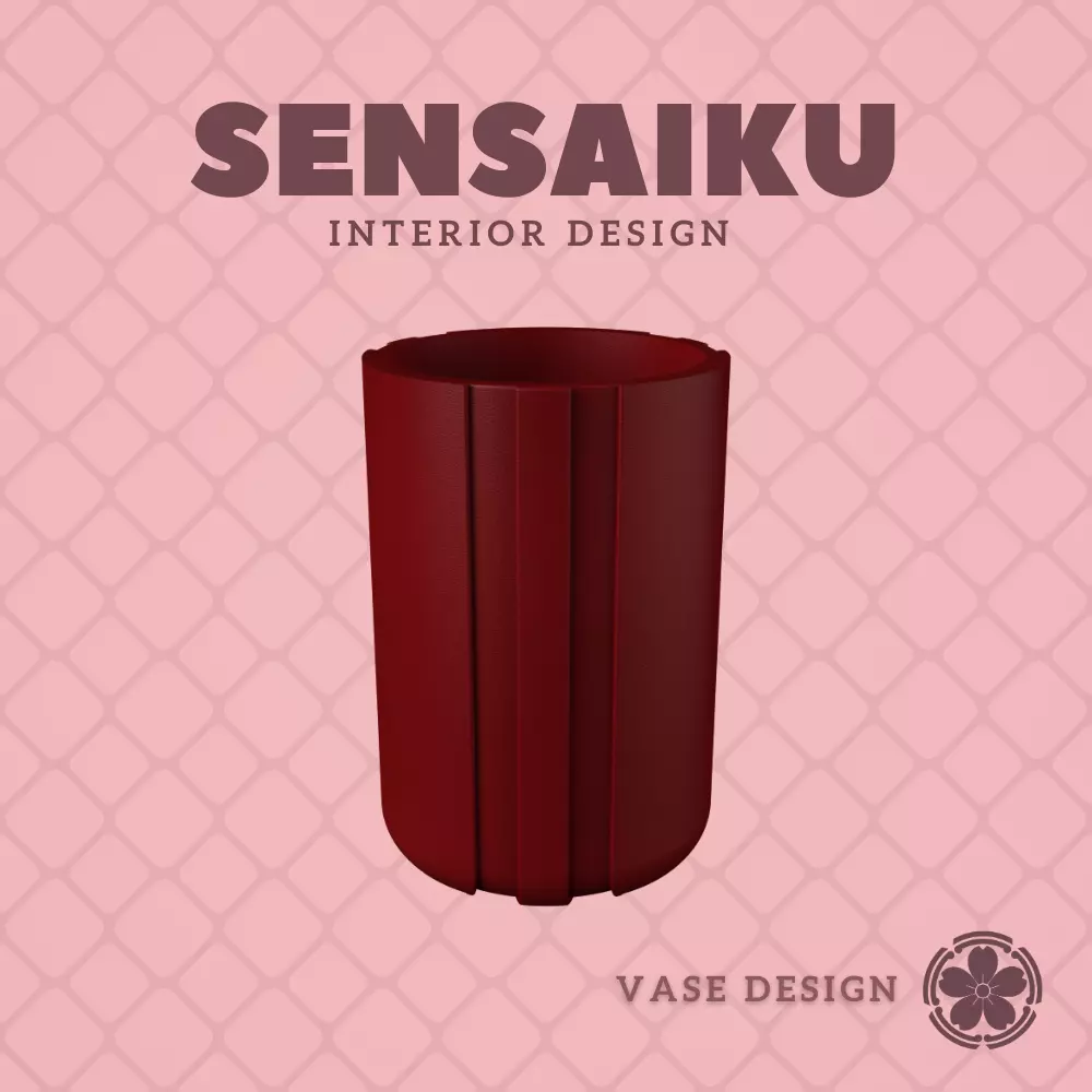 133 Cylinder - V94 Custom Vase Design - Ikebana Home Decoration 3D print model