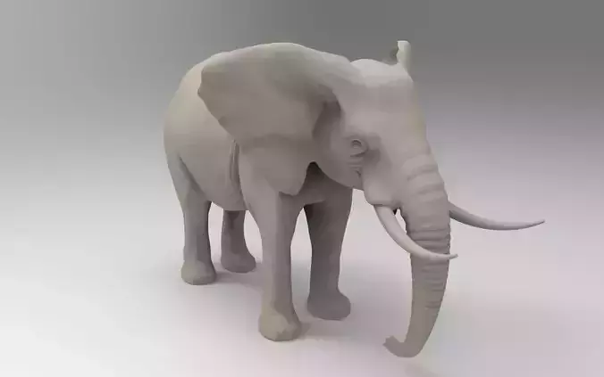 Elephant 3D Printable  3D print model