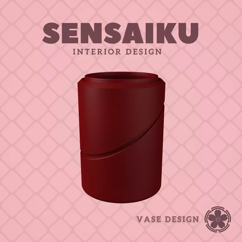 137 Cylinder - V98 Custom Vase Design - Ikebana Home Decoration 3D print model