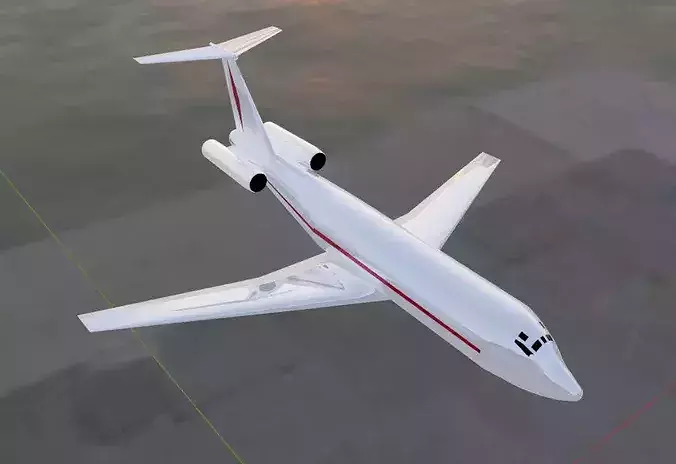 Fictional Twin Rear Engine Jetliner DC-9-20 Inspired series