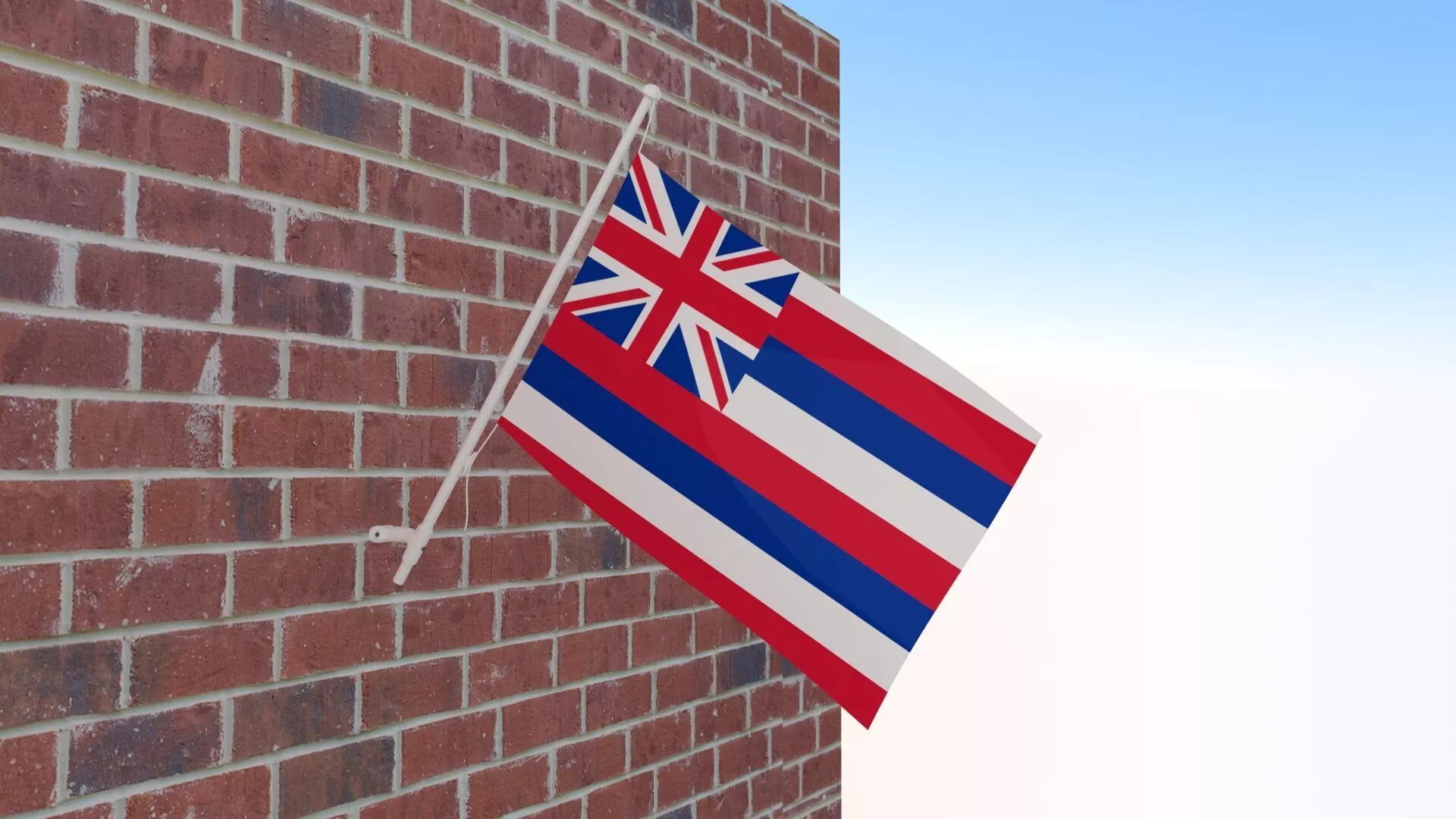 Flag of Hawaii 3D model