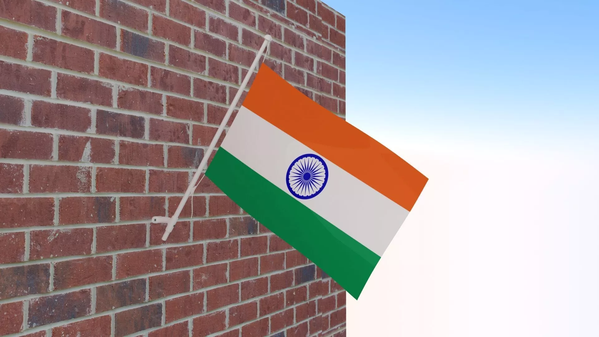 Flag of India 3D model