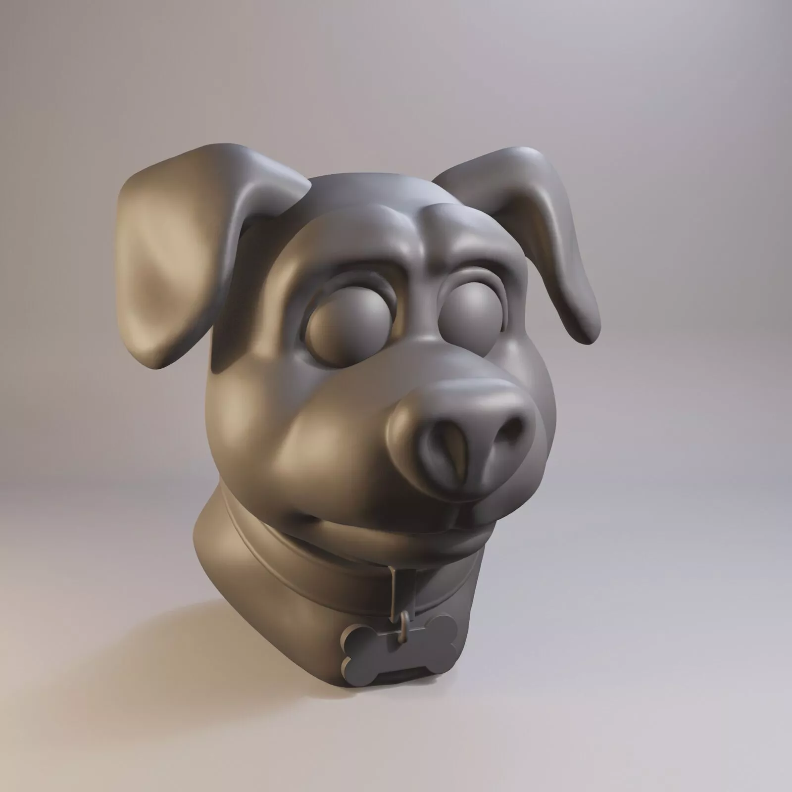 Cartoon dog Free 3D print model