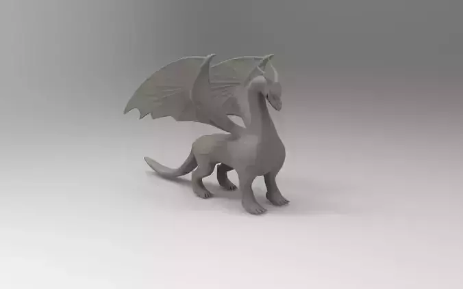 3D Dragon Printable 3D print model