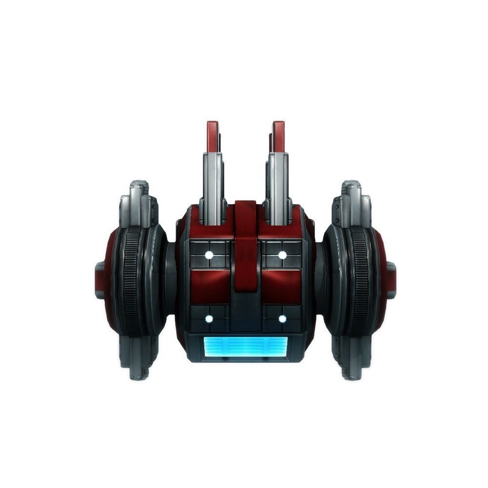 Drone 03 Sci-fi low poly Low-poly 3D model_1