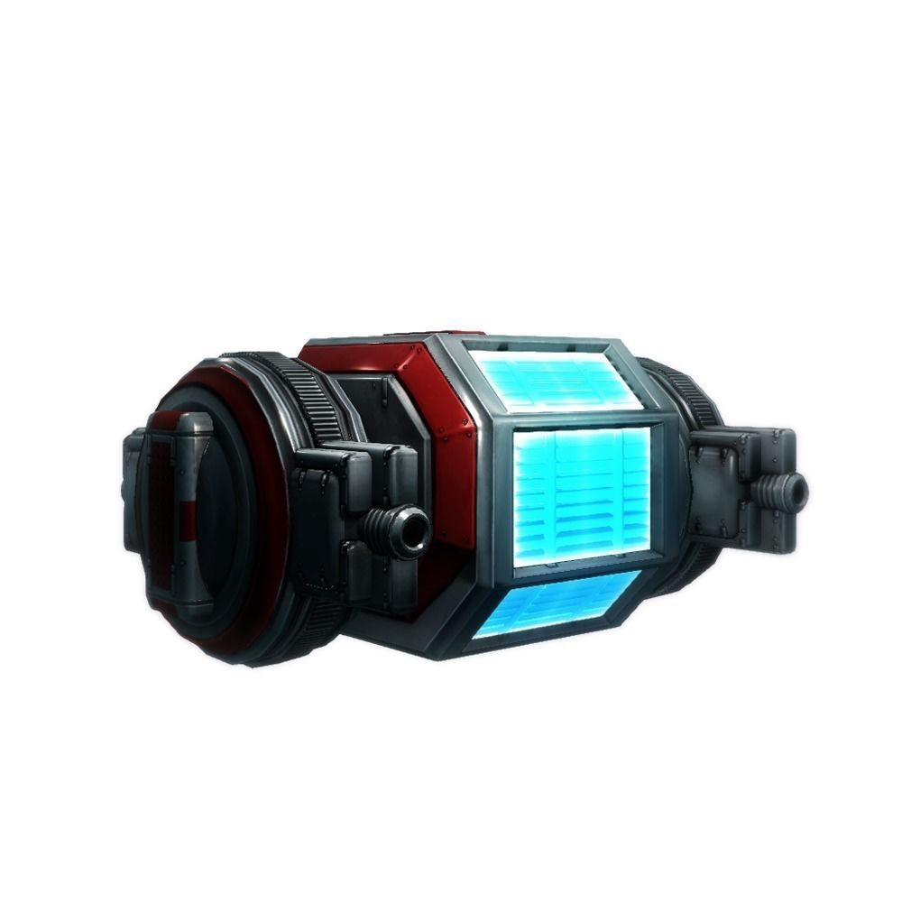 Drone 03 Sci-fi low poly Low-poly 3D model_4