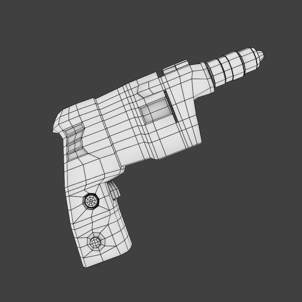Low-poly toolbox wooden screwdriver Free low-poly 3D model_9