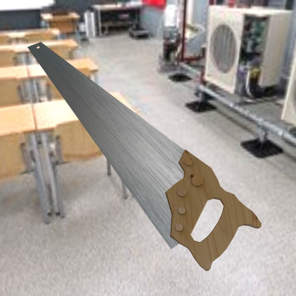 Low-poly toolbox wooden screwdriver Free low-poly 3D model_6