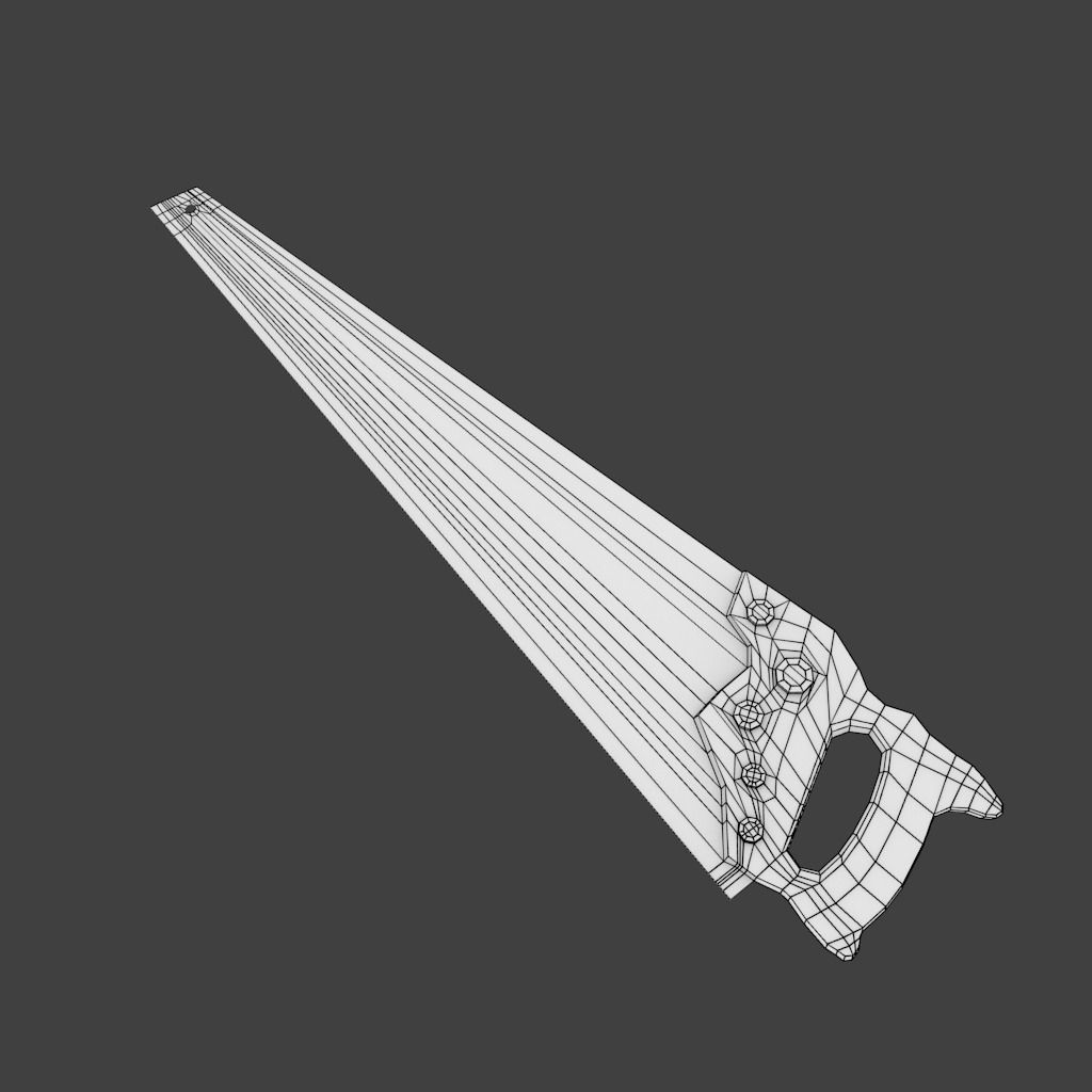 Low-poly toolbox wooden screwdriver Free low-poly 3D model_11