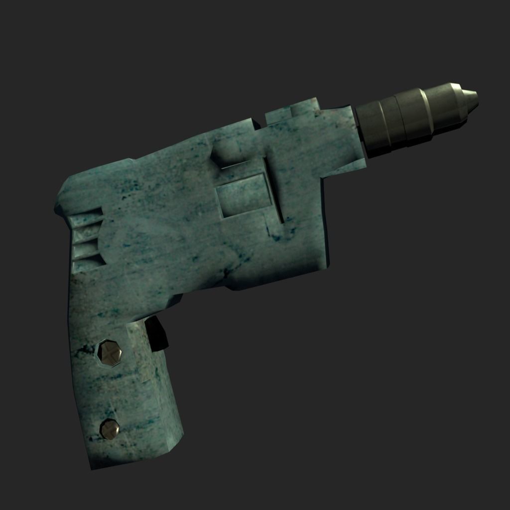Low-poly toolbox wooden screwdriver Free low-poly 3D model_5