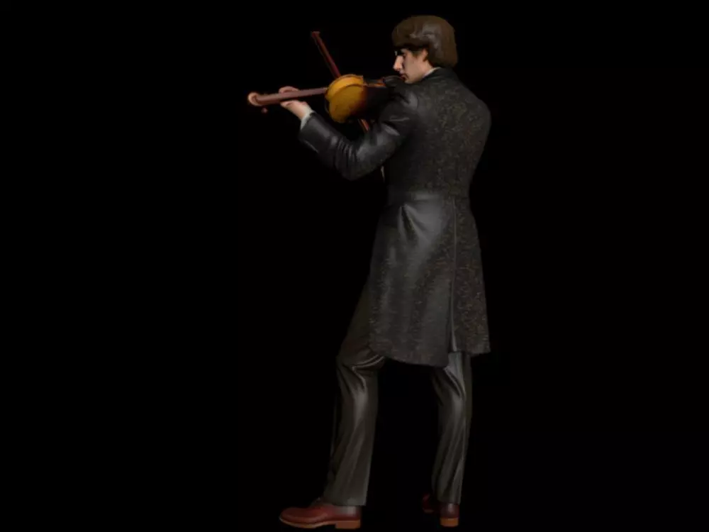 Violinist 3D model | CGTrader