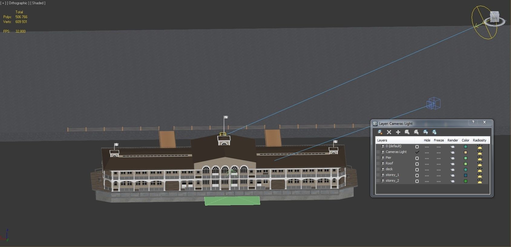 Landing Stage Ship 3D model_8