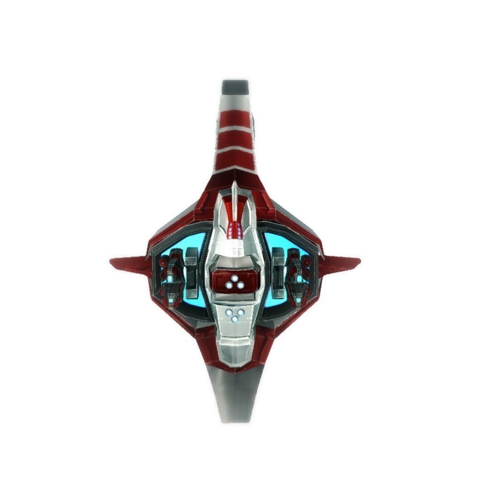 Drone 04 Sci-fi low poly Low-poly 3D model_1