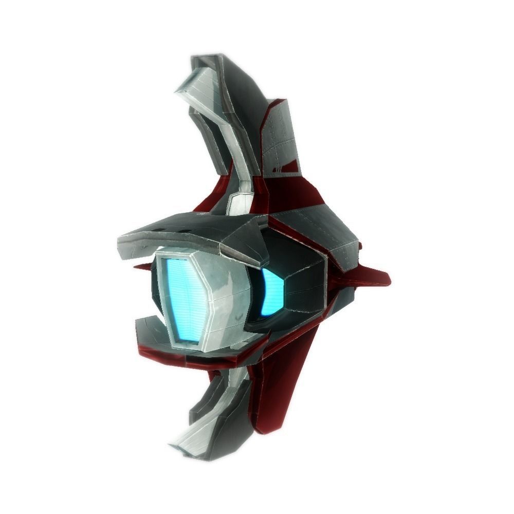 Drone 04 Sci-fi low poly Low-poly 3D model_2