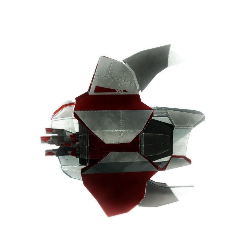 Drone 04 Sci-fi low poly Low-poly 3D model_3