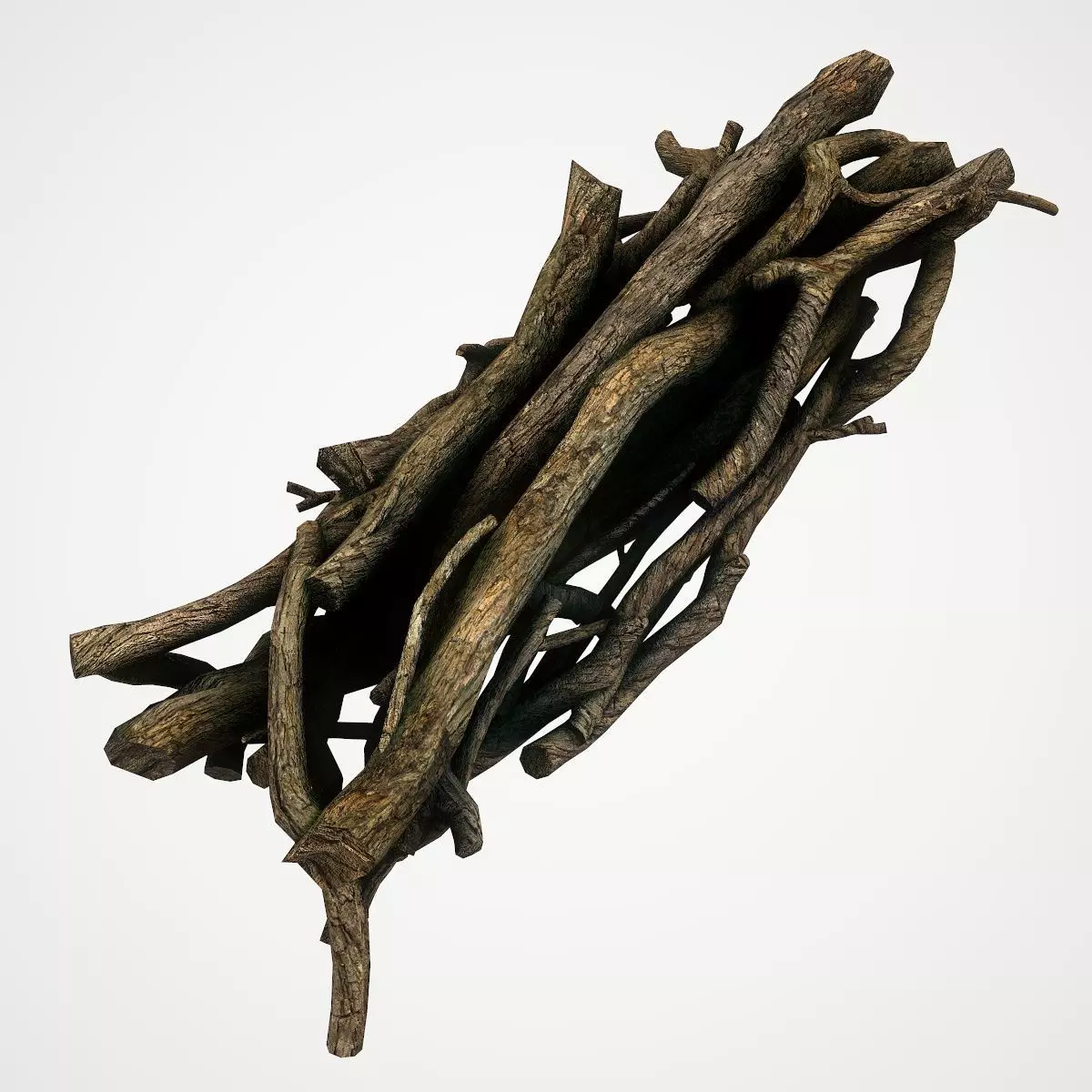 Logs PBR Low-poly 3D model