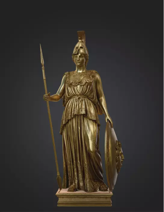 Athena Golden Statue Texture