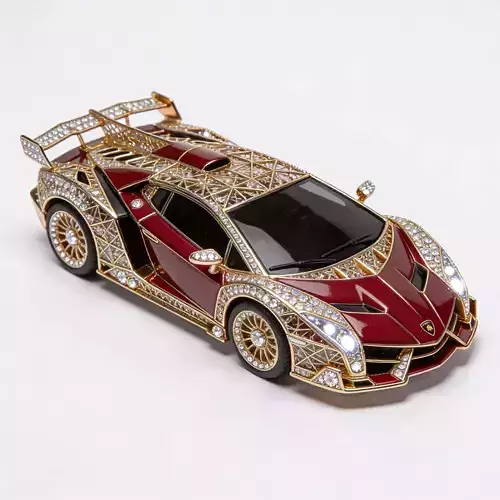 Luxury Jeweled Pagani Huayra Masterpiece 3d