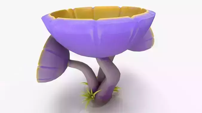 Mushroom V9 PBR Low-poly 3D model 5