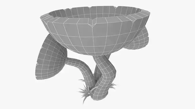 Mushroom V9 PBR Low-poly 3D model 4